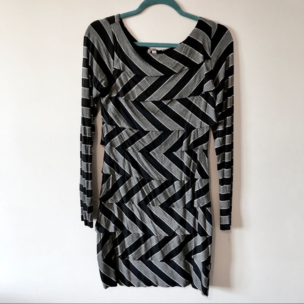 Bailey 44 knit long sleeve column dress